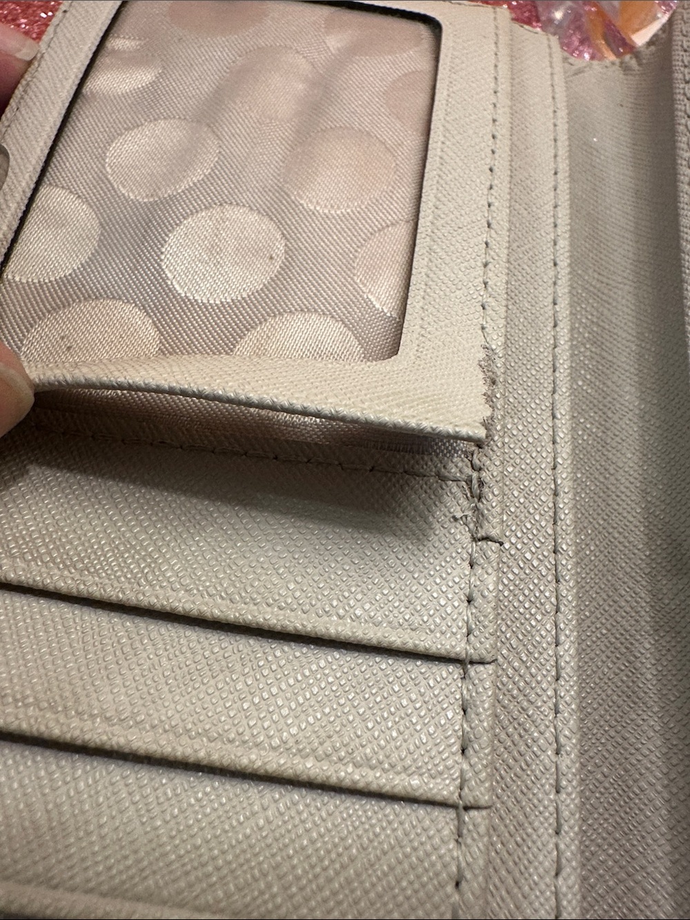 kate spade Pebbled Small Wallet in Light Beige - Picture 5 of 11